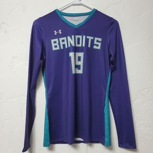 Under Armor Wm Purple Long Sleeve Athletic Shirt